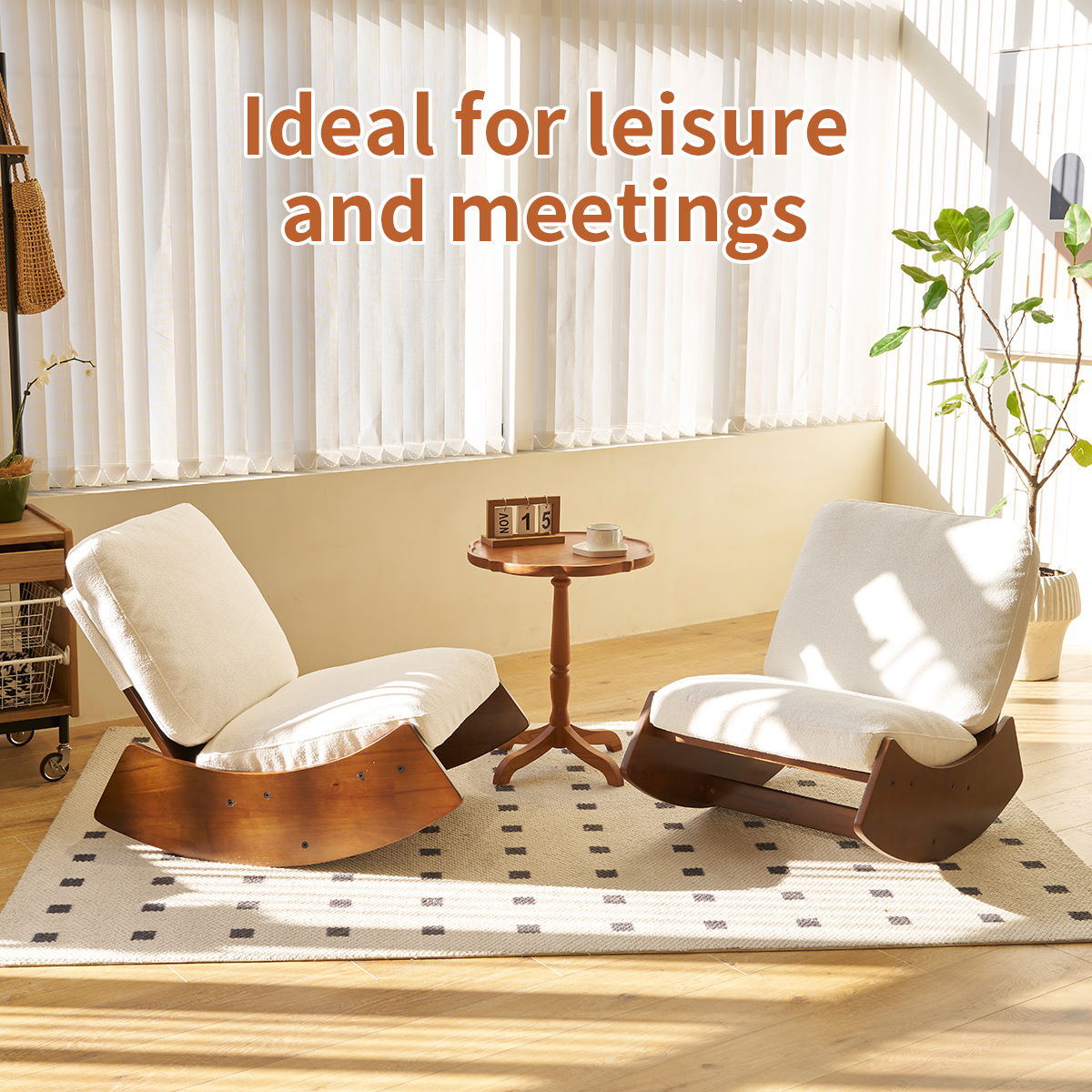 Comfortable High-Quality Upholstery Glider Rocking Chair by Unique Piece Furniture