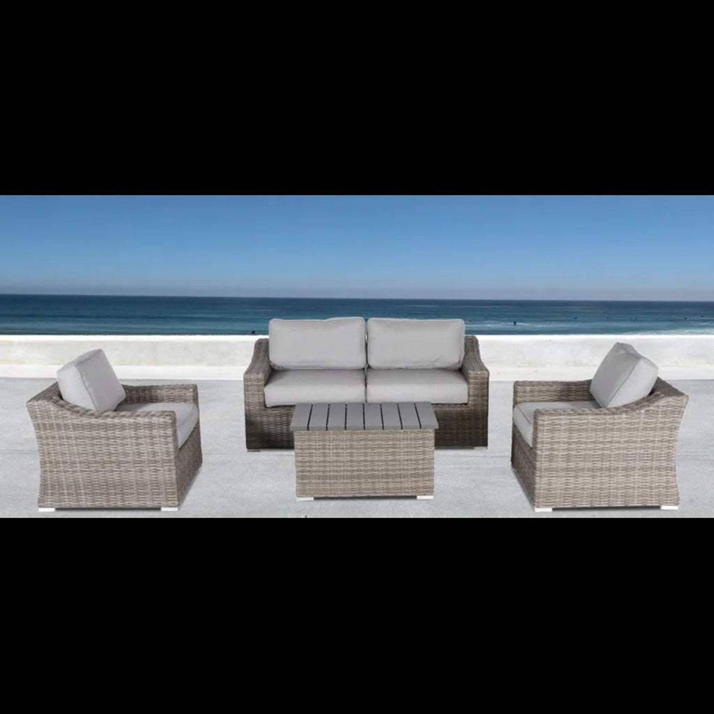 Stylish Sofa Seating Group With Cushions Perfect For Outdoor Gatherings by Unique Piece Furniture