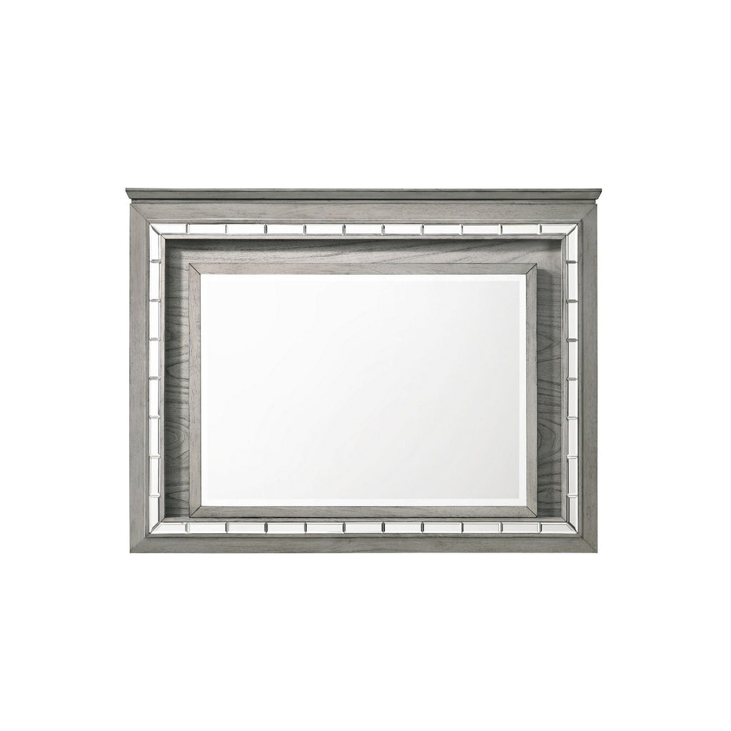 Antares - Mirror With LED - Light Gray by Unique Piece Furniture