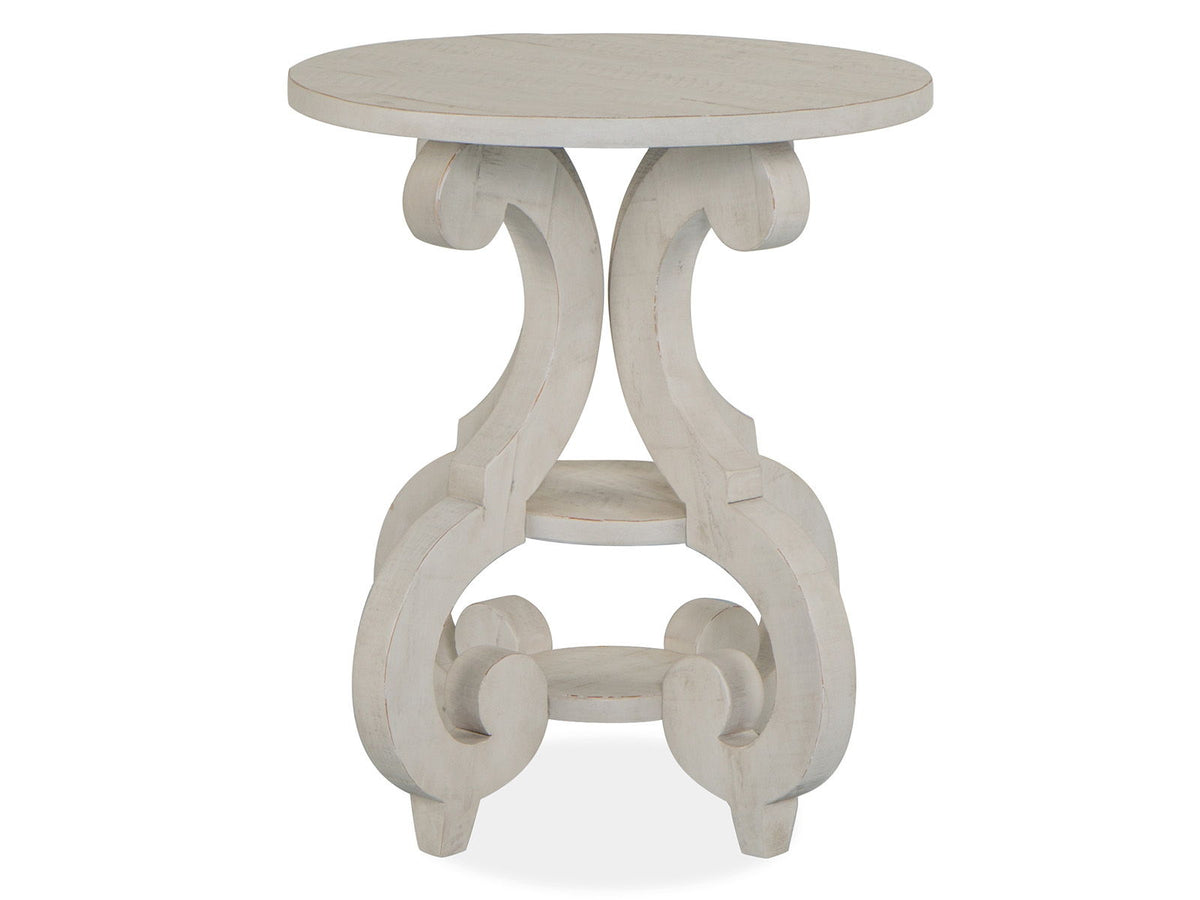 Bronwyn - Round Accent Table - Alabaster by Unique Piece Furniture