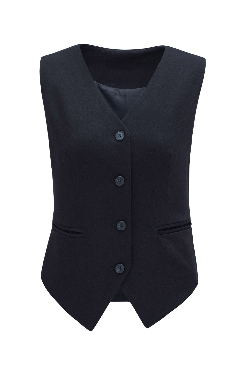 Pocketed Button Up Vest by Wild and Free Boutique