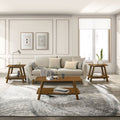 Metz - Mid-Century Modern Wood Shelf 3 Piece Coffee Table Set - Walnut by Unique Piece Furniture