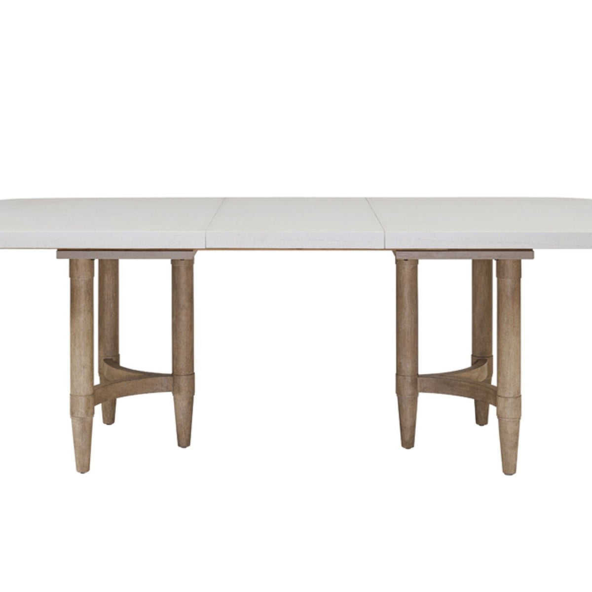 Triad - Double Pedestal Dining Table With Leaf - Sand by Unique Piece Furniture