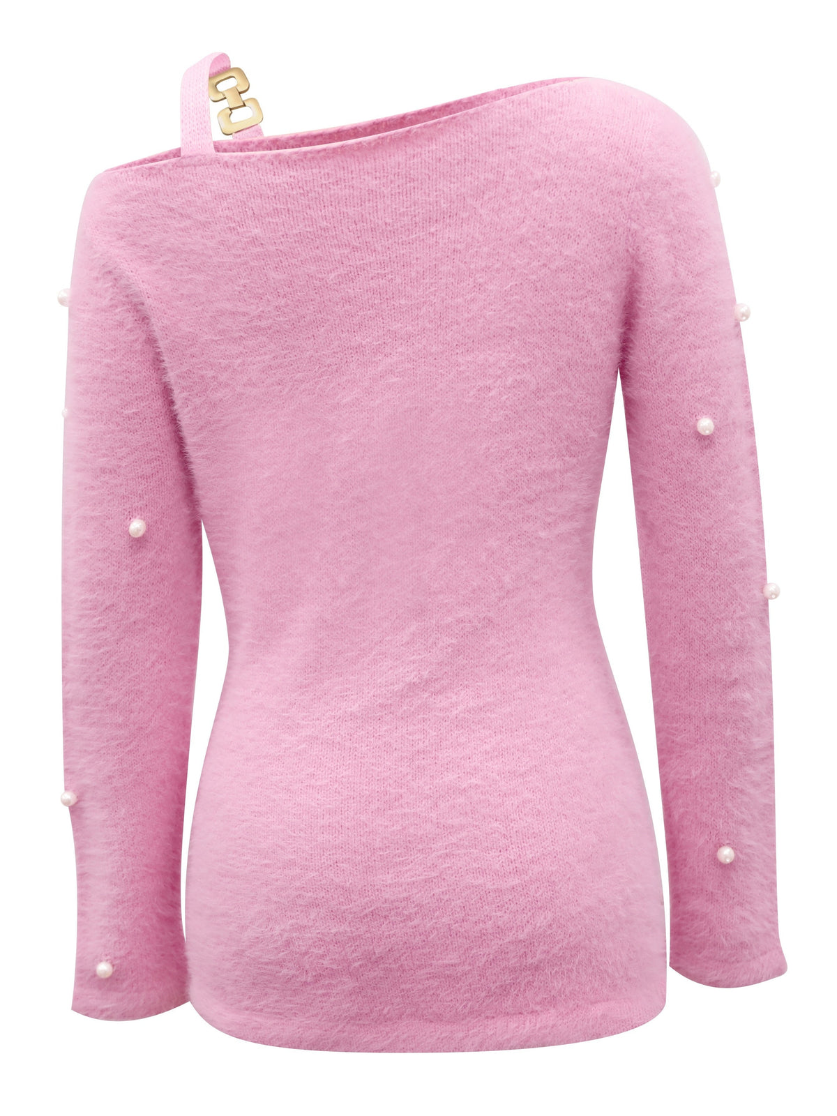 Elegant Pearl Beaded OffShoulder Top by Trendy Attic Store01