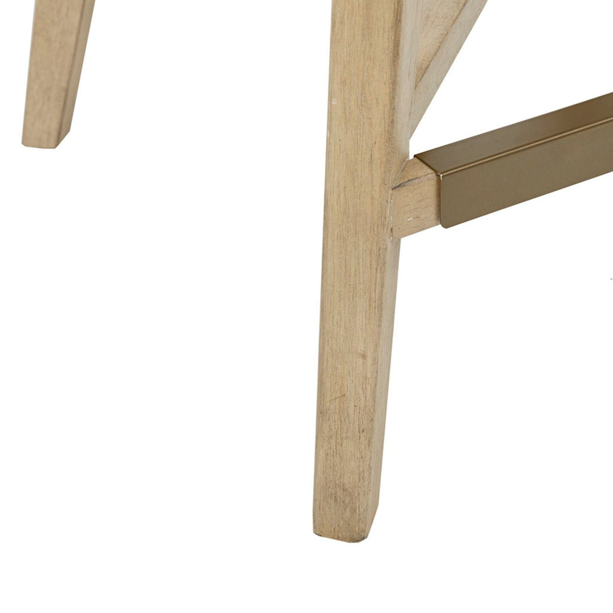 Design Swivel Counter Stool With Low Back Support Polyester And Solid Wood - Cream by Unique Piece Furniture