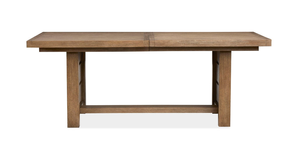 Plum Creek - Extendable Trestle Dining Table by Unique Piece Furniture