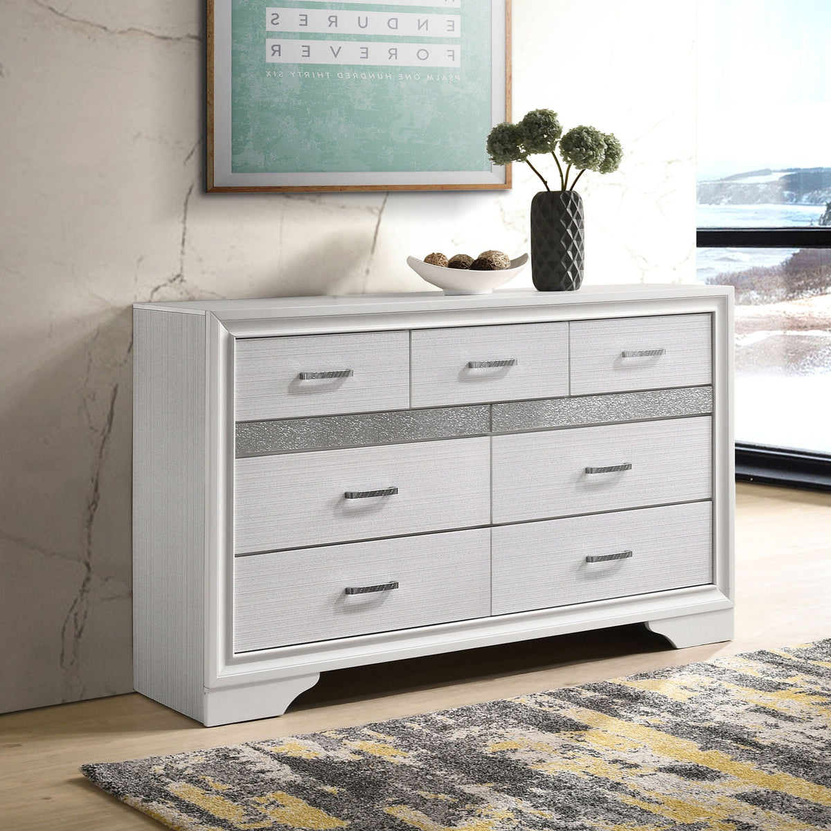Miranda 9-drawer Dresser White by Unique Piece Furniture