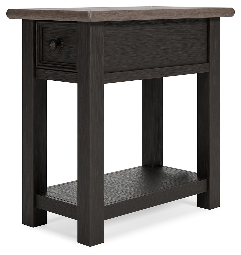 Tyler Creek - Chair Side End Table - Black / Gray by Unique Piece Furniture