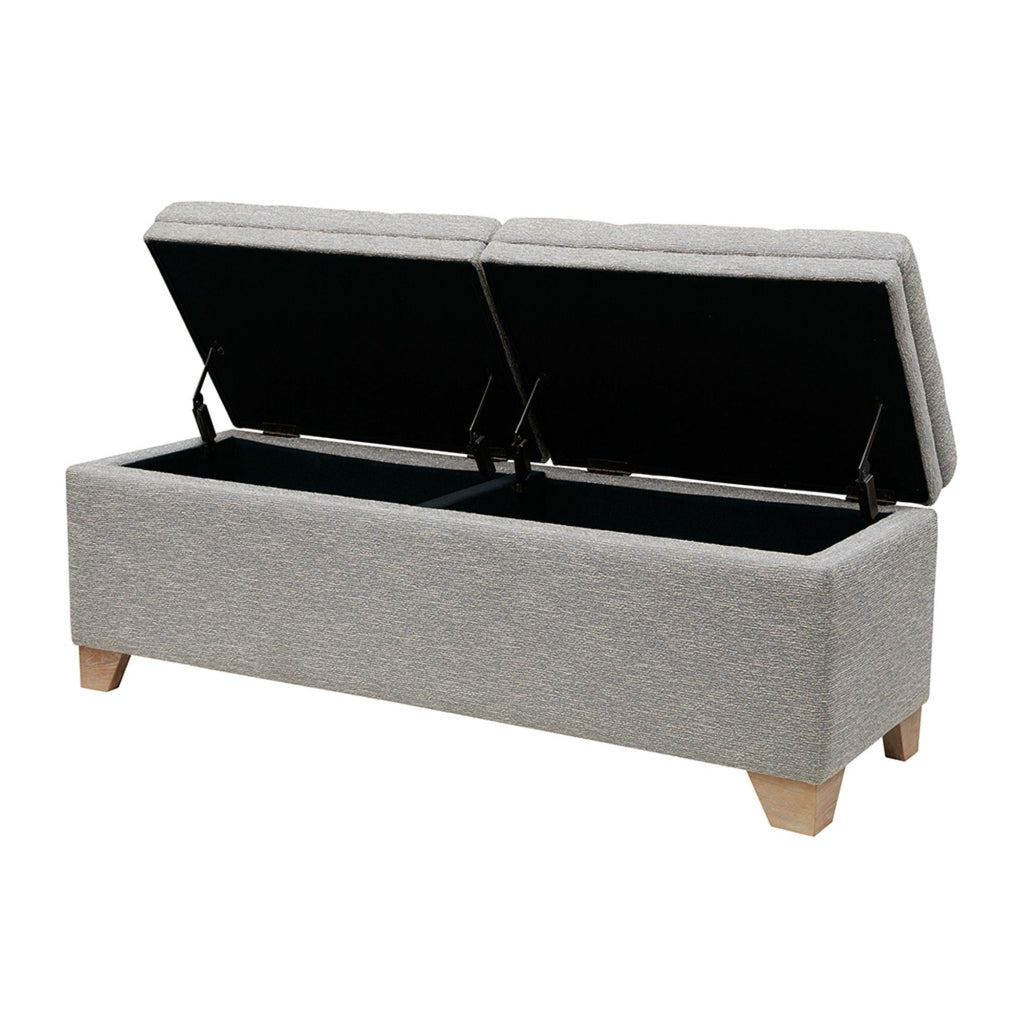 Soft Close Upholstered Storage Bench, Convenient Design by Unique Piece Furniture
