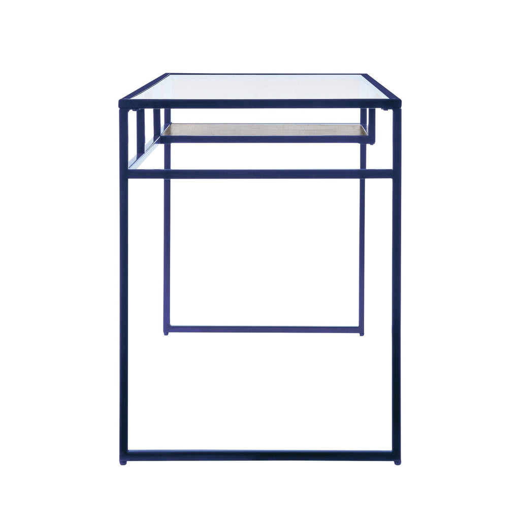 Yasin - Glass Top Writing Desk by Unique Piece Furniture