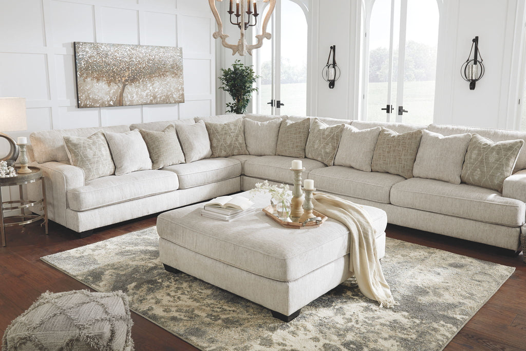 Rawcliffe - Oversized Accent Ottoman - Parchment by Unique Piece Furniture