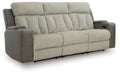 WhipLash - Power Reclining Sofa With Adj Headrest - Sisal by Unique Piece Furniture