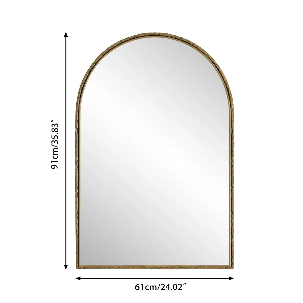 Arched Mirror With Shatterproof Glass by Unique Piece Furniture
