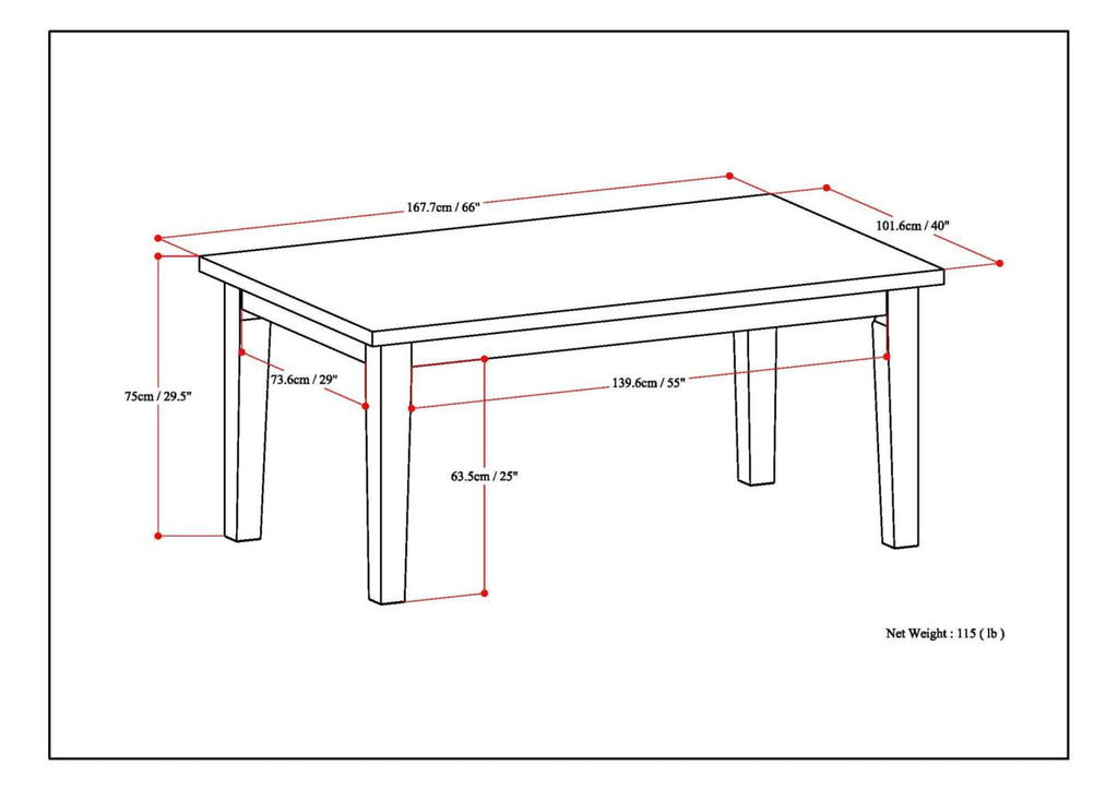 Eastwood - Handcrafted Dining Table by Unique Piece Furniture