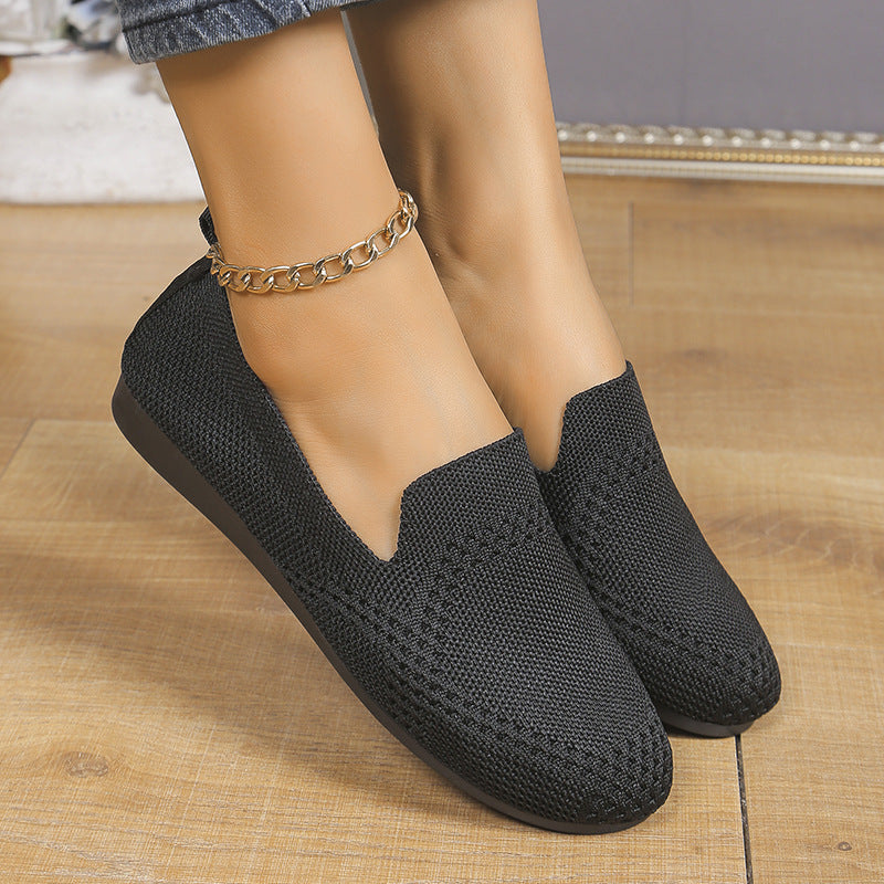 Flying Woven Slip-On Flats — European / American Style Work Shoes by FitiqueFit