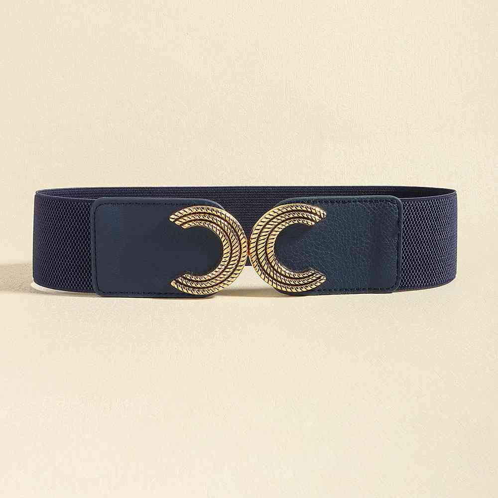 YourBrand Double C Buckle Elastic Belt – Stylish and Versatile Design See size chart under “more details” by The Fashion Celestial