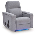 Pineland - Glider Power Recliner With Audio System - Pewter by Unique Piece Furniture