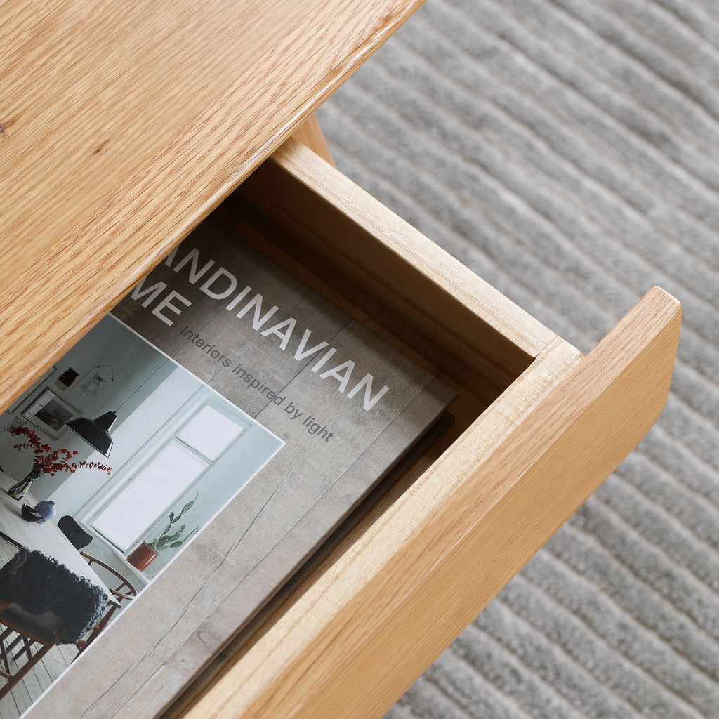 Low Table, Coffee Table With Storage Shelf - Natural by Unique Piece Furniture