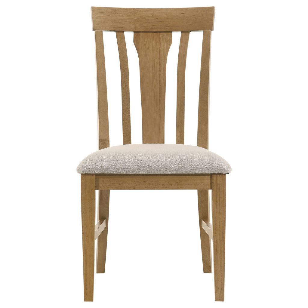 Hartville Dining Side Chair Natural Light Brown (Set of 2) by Unique Piece Furniture