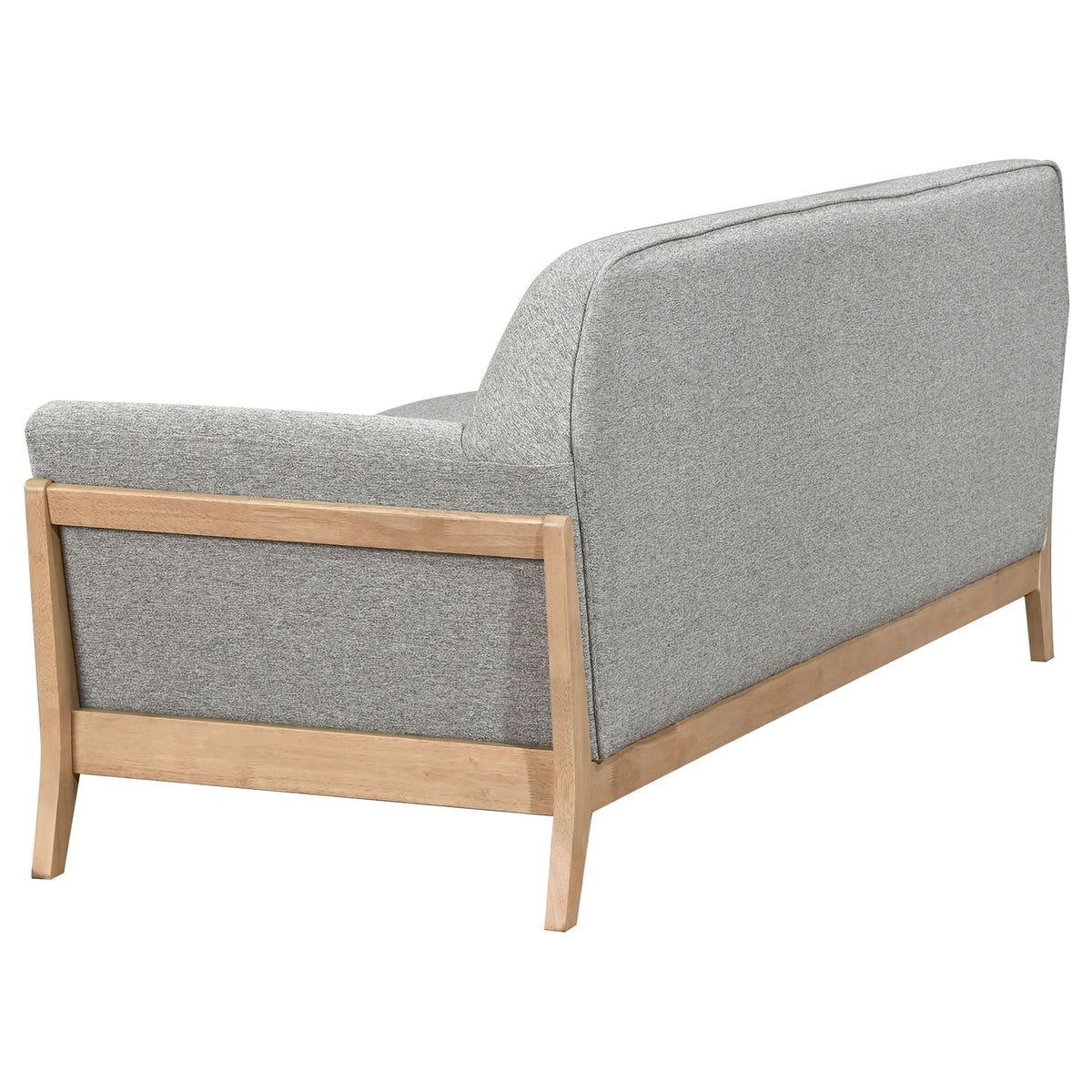 Vaughn 2-piece Fabric Upholstered Flared Arm Sofa Set Grey by Unique Piece Furniture