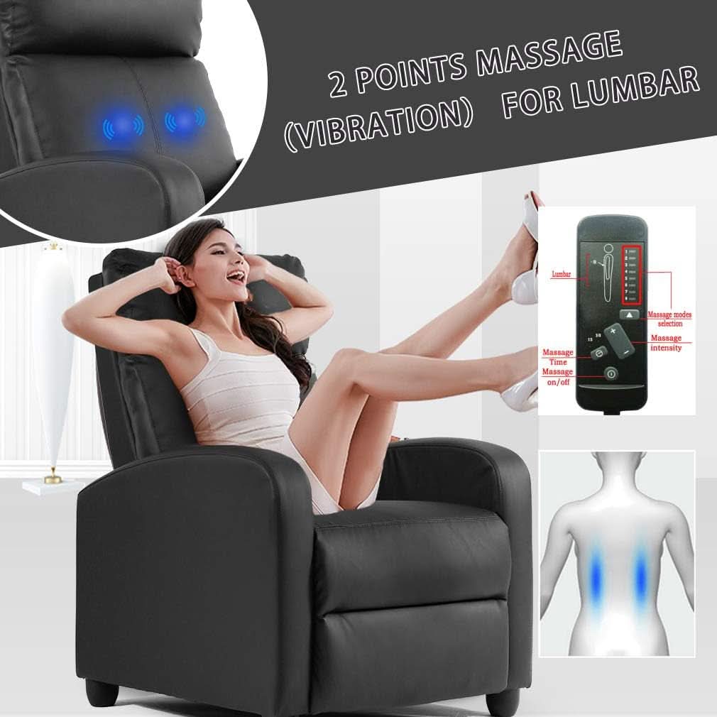 Modern Massage Recliner Sofa With Massage Function by ShipItFurniture