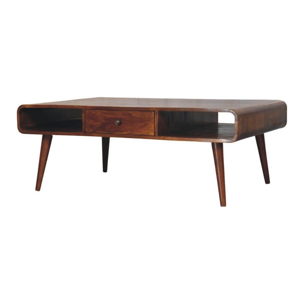 Avora - 2 Drawer Coffee Table - Brown by Unique Piece Furniture