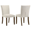 Paxton Upholstered Dining Side Chair Beige (Set of 2) by Unique Piece Furniture