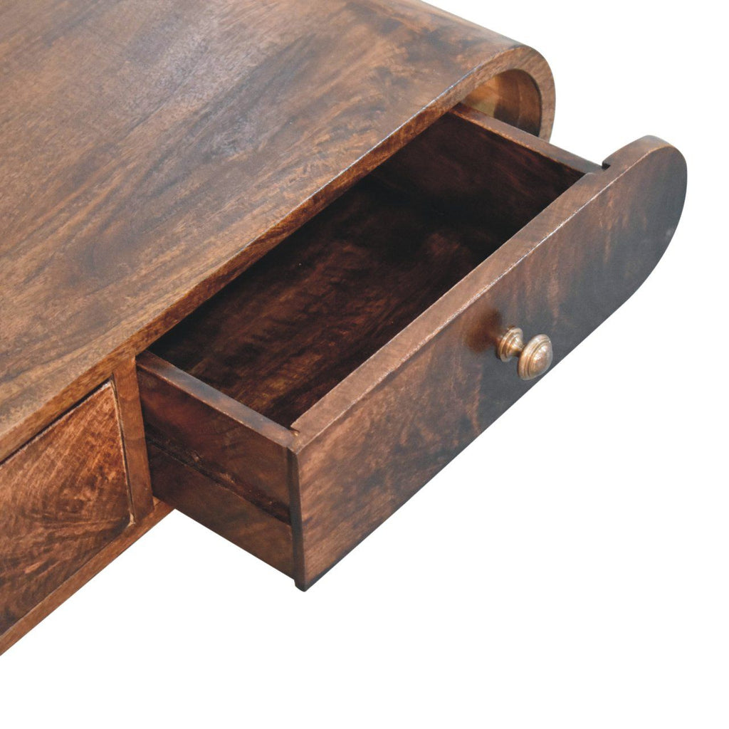 Wall Mounted Console Table - Walnut by Unique Piece Furniture