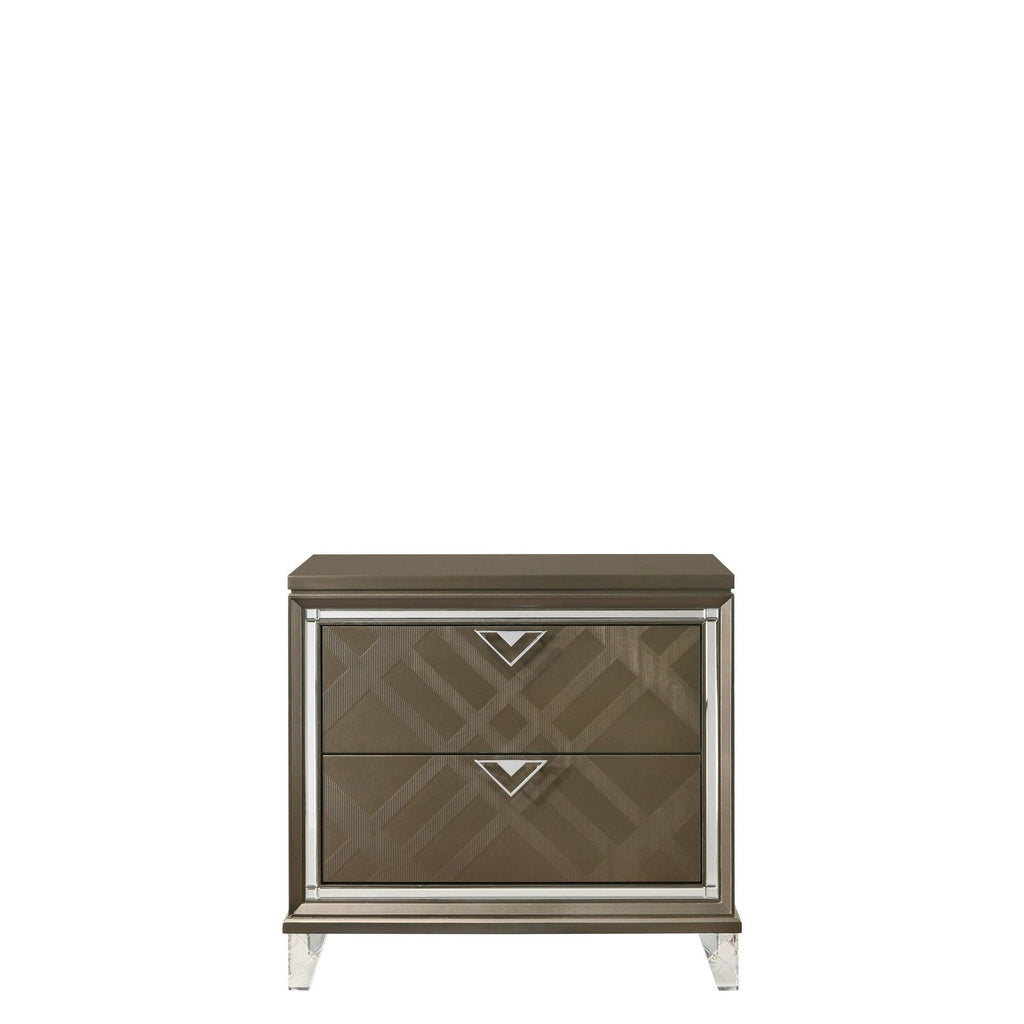 Skylar - Nightstand - Champagne by Unique Piece Furniture