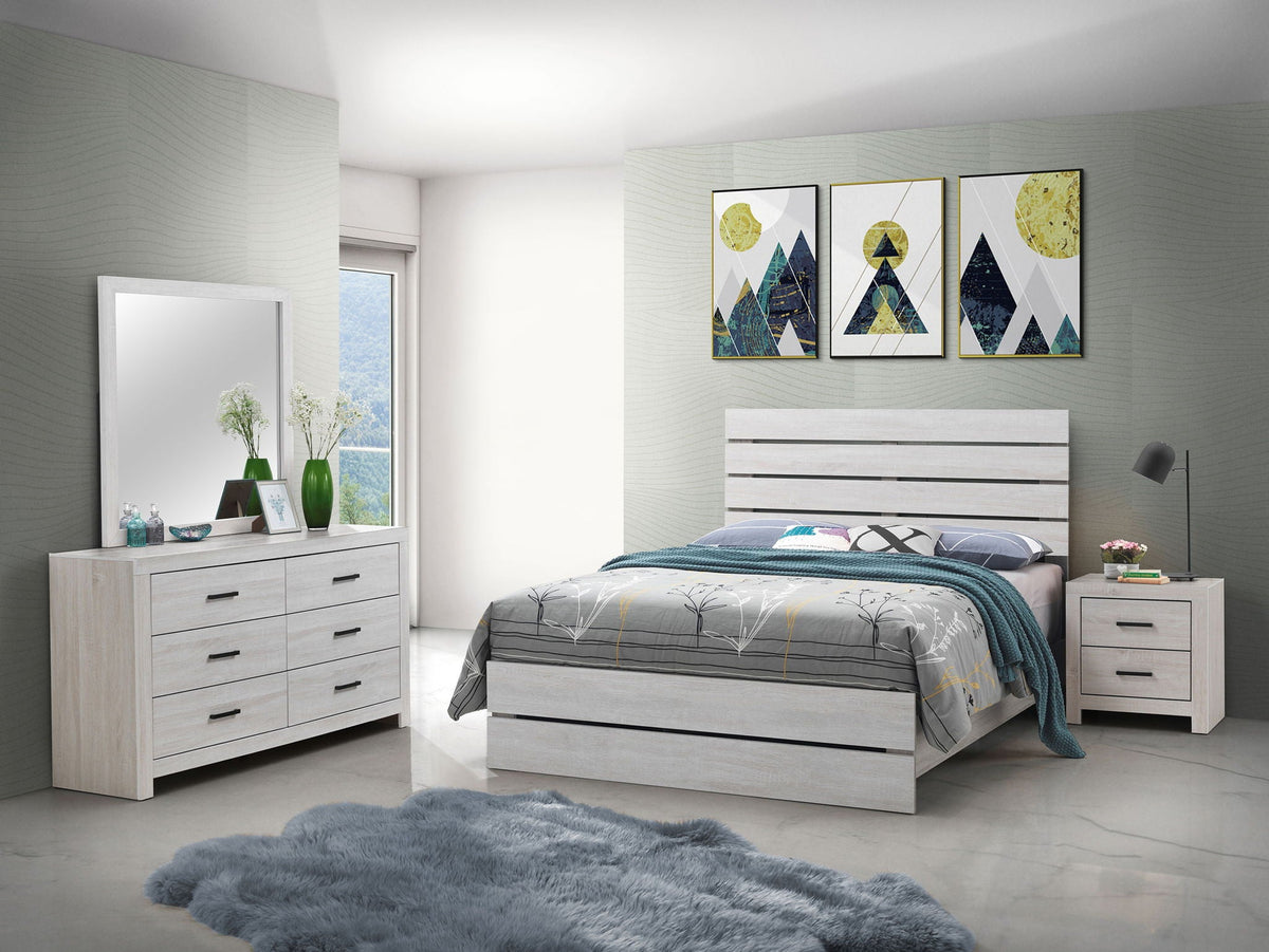 Brantford 4-piece Eastern King Bedroom Set Coastal White by Unique Piece Furniture
