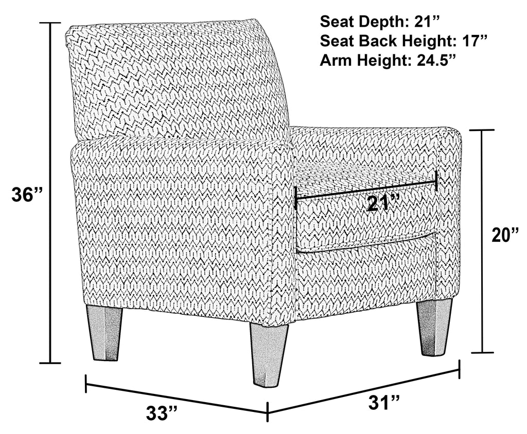 Lewiston - Accent Chair - Graphite by Unique Piece Furniture