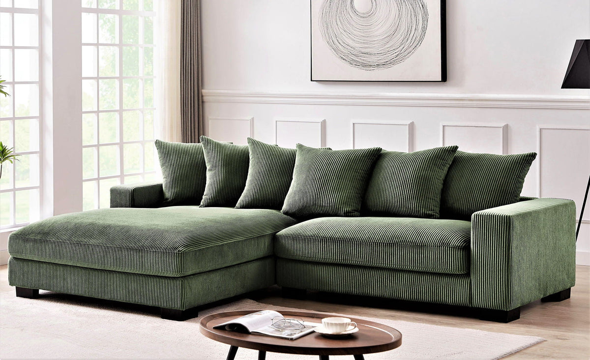 Luxe - Oversized 2 Piece Sectional Couches For Living Room, L Shaped Sofa With Chaise by Unique Piece Furniture