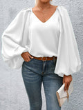 Lantern Sleeve Blouse by Miss Sparkling