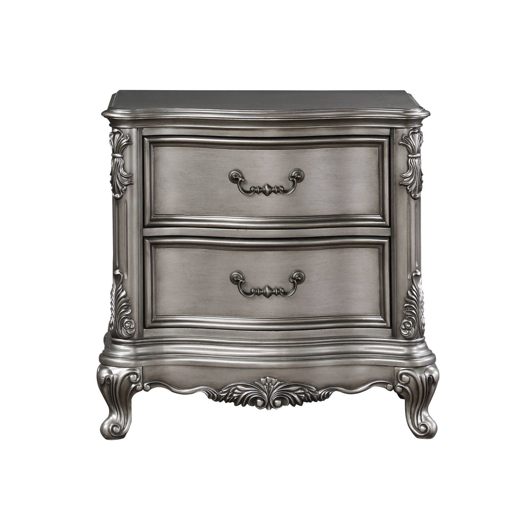 Ariadne - Nightstand - Antique Silver by Unique Piece Furniture