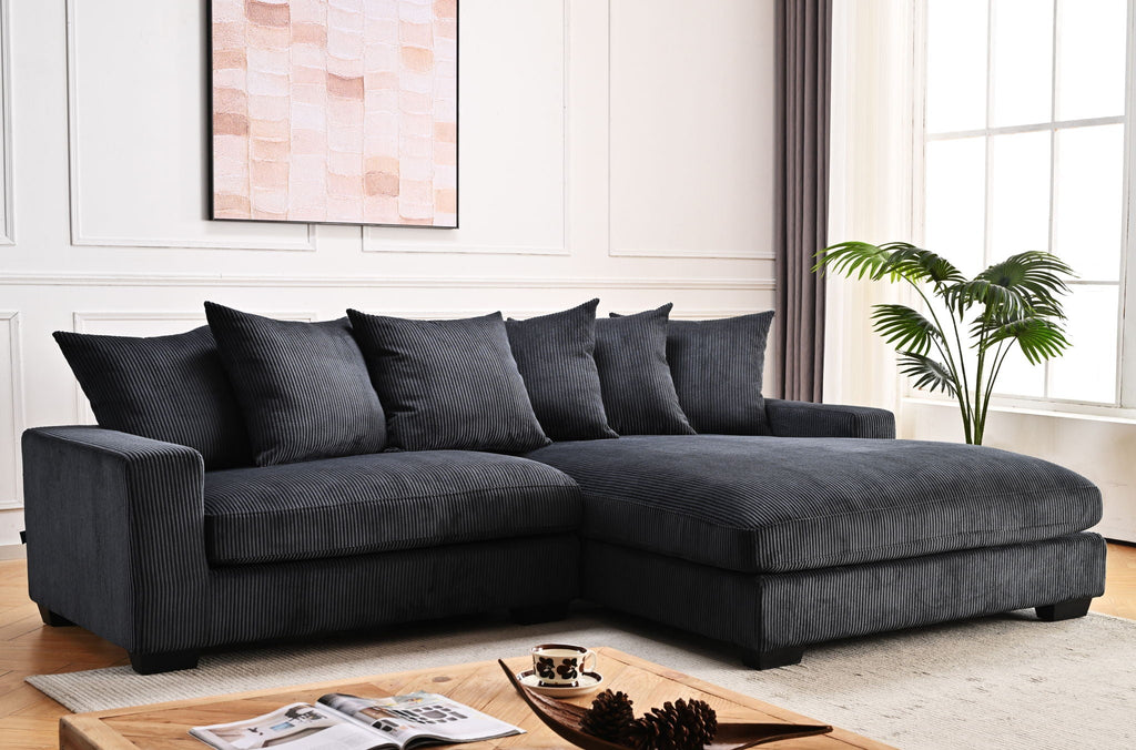 Luxe - Oversized 2 Piece Sectional Couches For Living Room, L Shaped Sofa With Chaise by Unique Piece Furniture