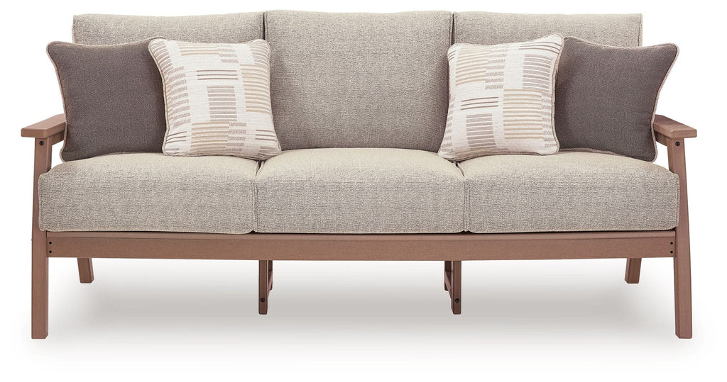 Grover Beach - Sofa With Cushion - Driftwood by Unique Piece Furniture