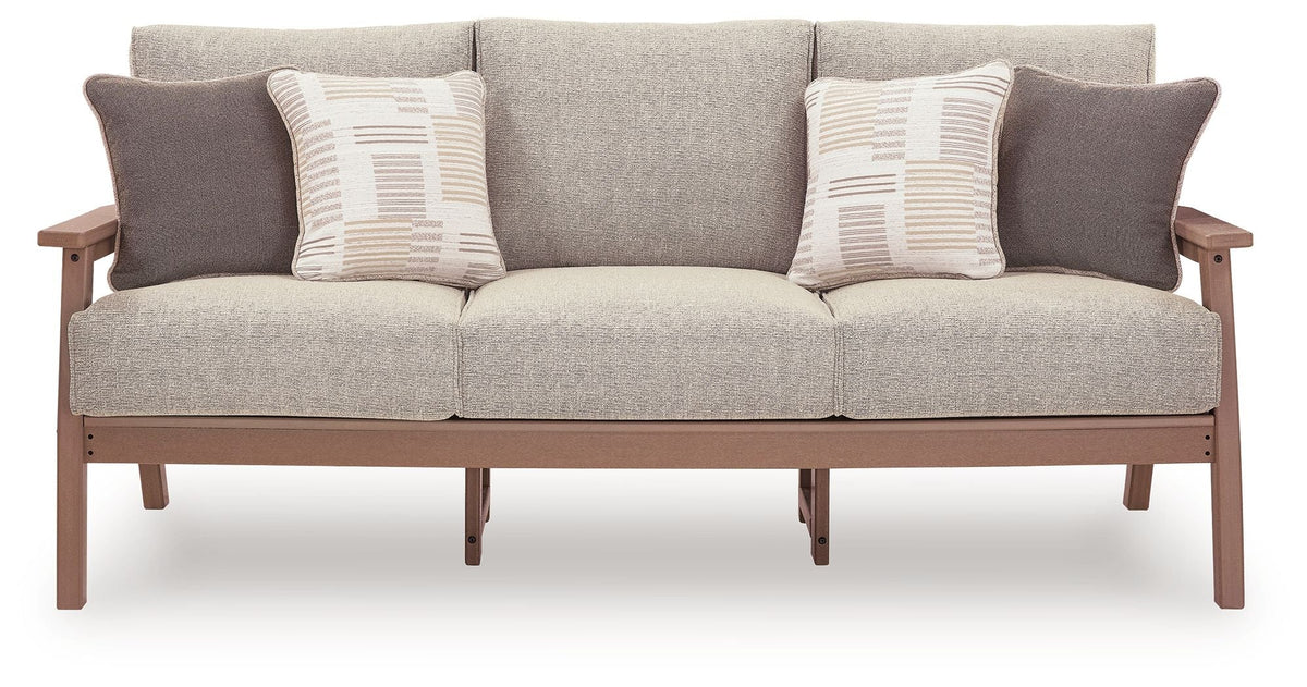 Grover Beach - Sofa With Cushion - Driftwood by Unique Piece Furniture