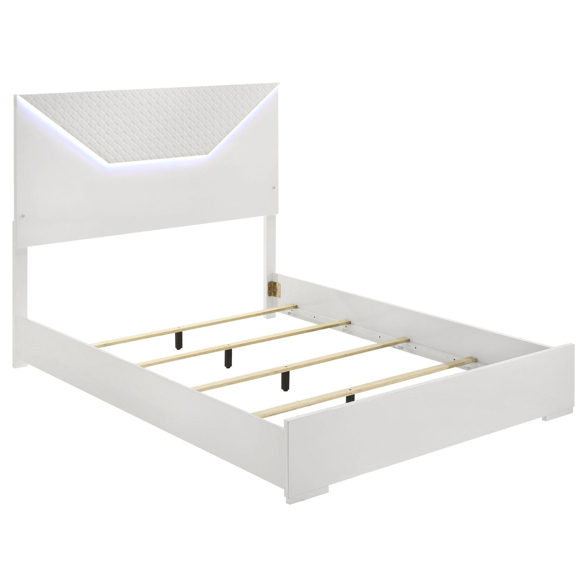 Ives 4-piece Queen Bedroom Set White High Gloss by Unique Piece Furniture