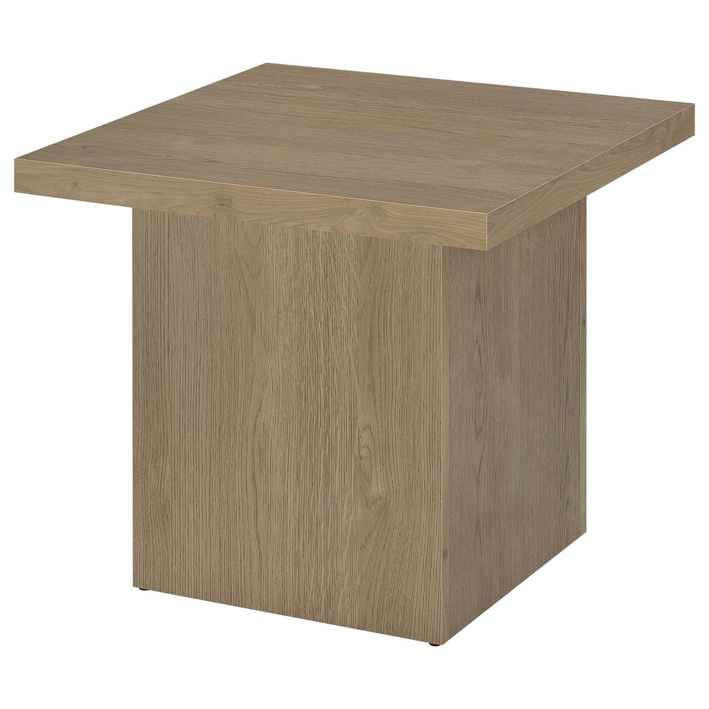 Devar 3-piece Square Cocktail Coffee End Table Set Latte by Unique Piece Furniture