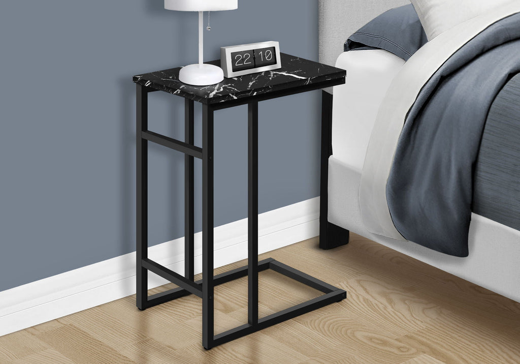 Accent Table, C - Shaped, Modern Design - Black by Unique Piece Furniture