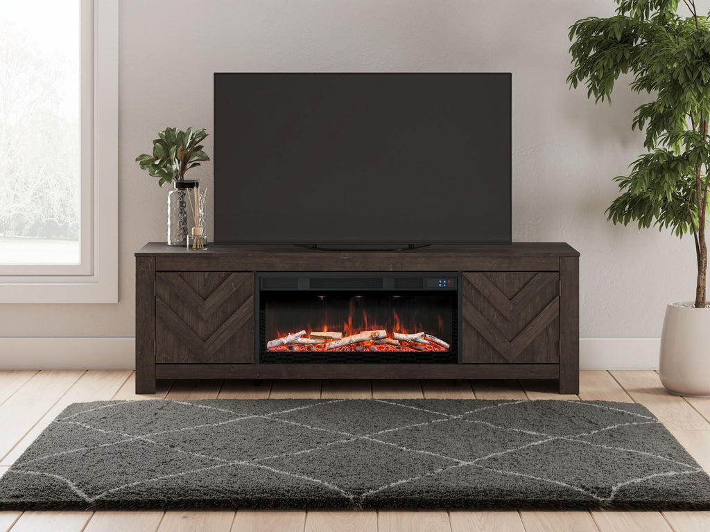 Cayboni - LG TV Stand With Fireplace Option by Unique Piece Furniture