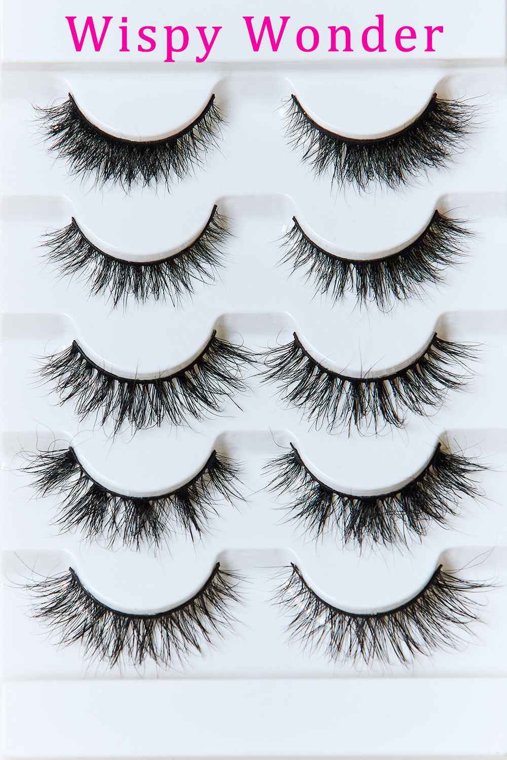 SO PINK BEAUTY Mink Eyelashes Variety Pack 5 Pairs by Wild and Free Boutique