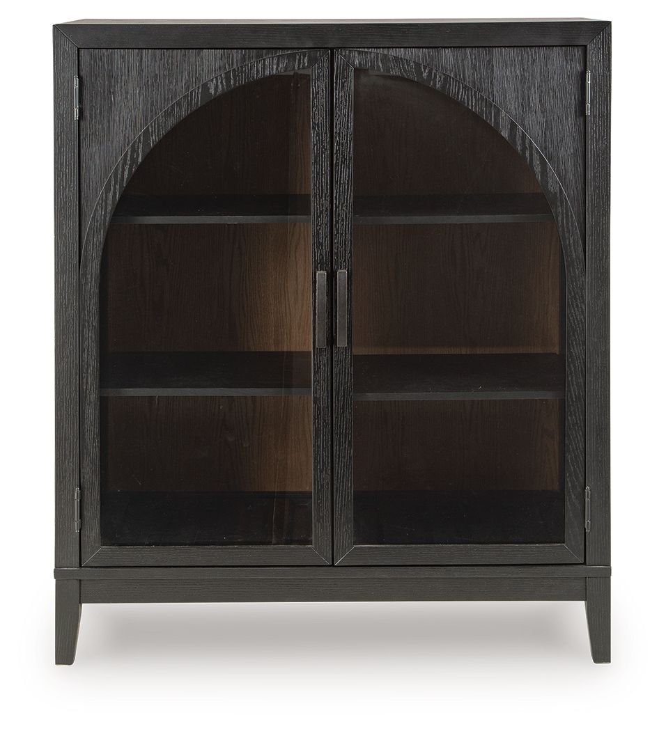 Armenleigh - Bar Cabinet - Black / Brown by Unique Piece Furniture