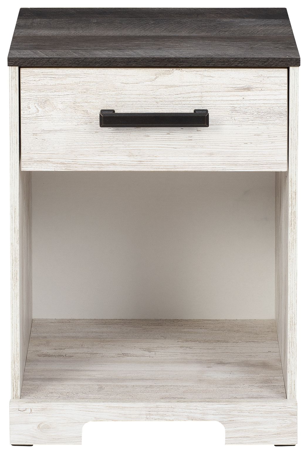 Shawburn - One Drawer Night Stand - Open Cubby - White / Black / Gray by Unique Piece Furniture