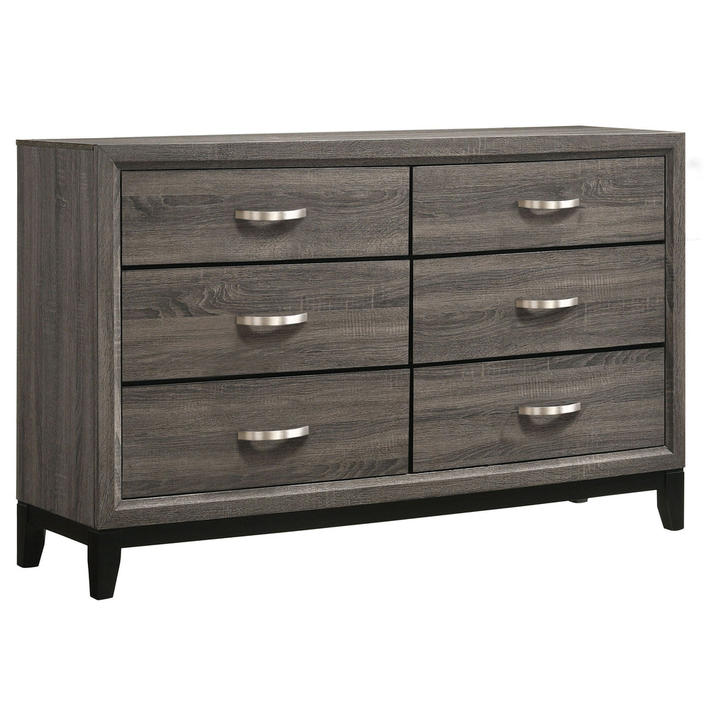 Watson Five-piece Queen Bedroom Set Grey Oak by Unique Piece Furniture