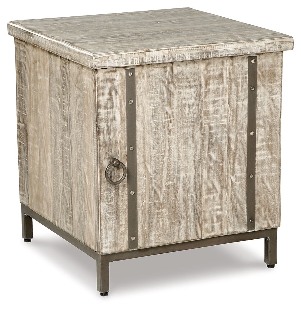 Laddford - Accent Cabinet - Shelf - Whitewash by Unique Piece Furniture