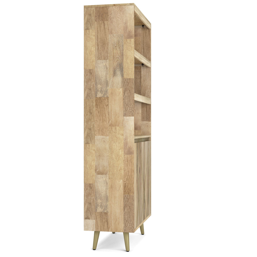 Jager - Bookshelf With Doors - Natural by Unique Piece Furniture