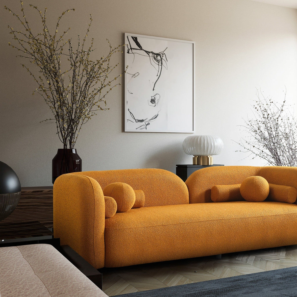 Donna - Japandi Design Boucle Sofa by Unique Piece Furniture