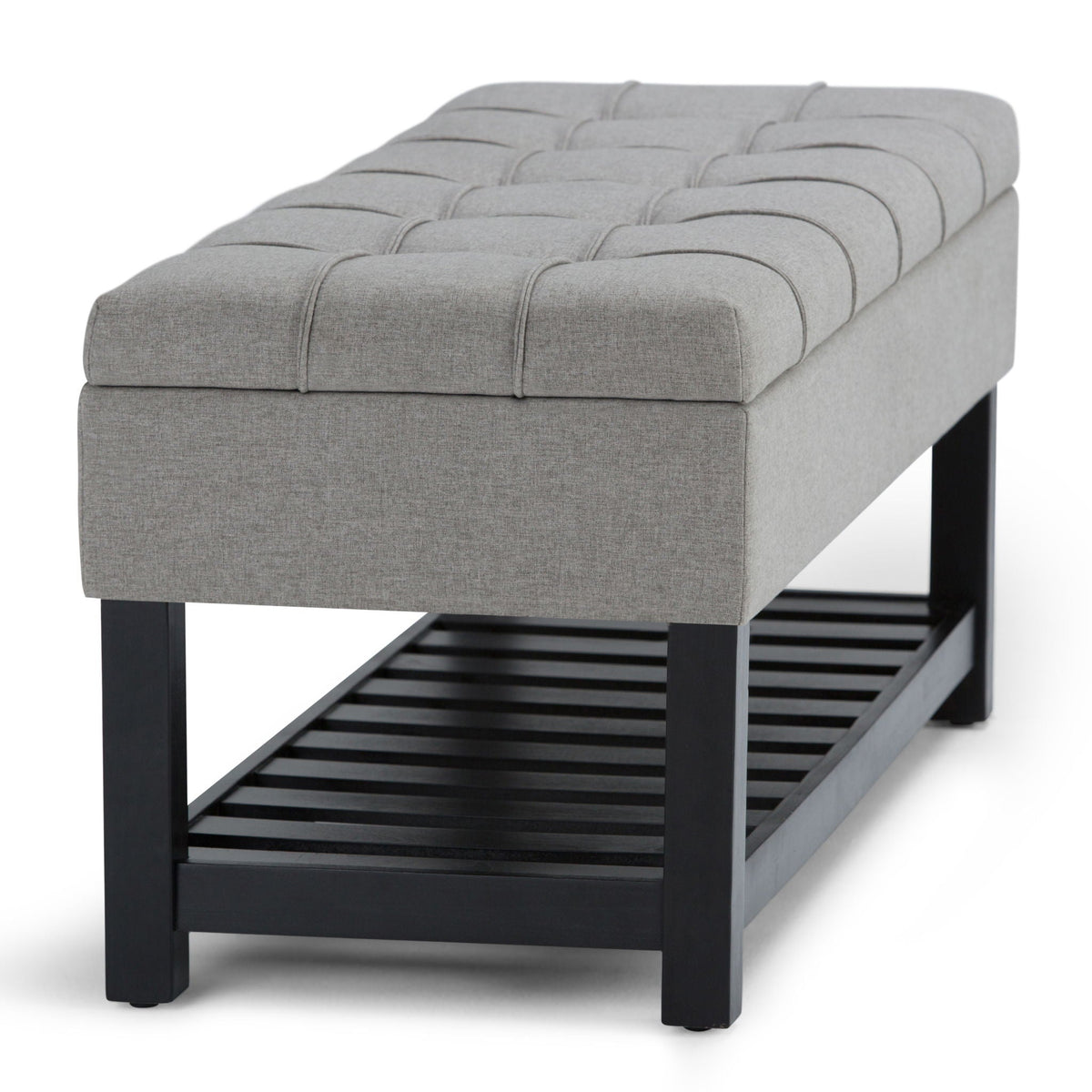 Saxon - Upholstered Transitional Storage Ottoman Bench by Unique Piece Furniture