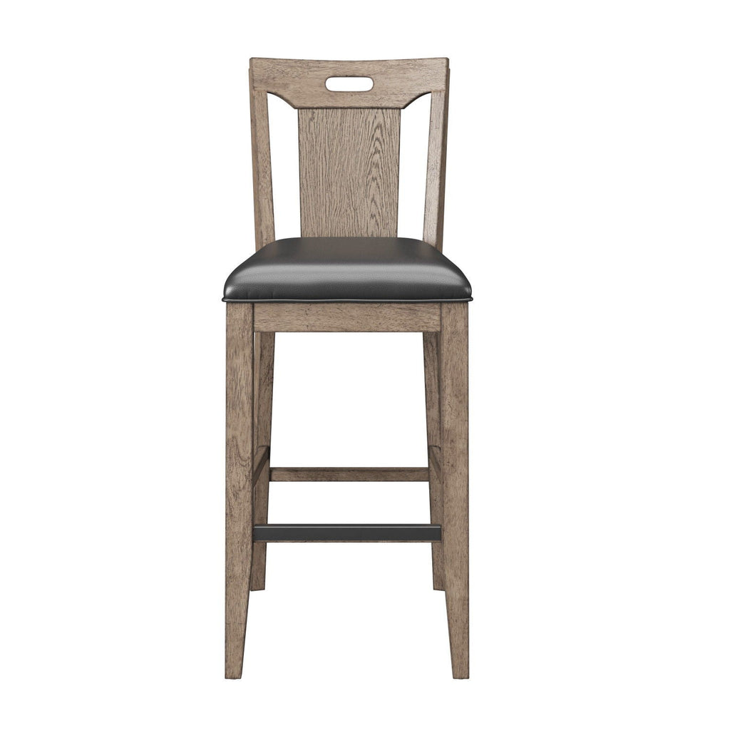 Slat Back Bar Stools (Set of 2) - Brown by Unique Piece Furniture